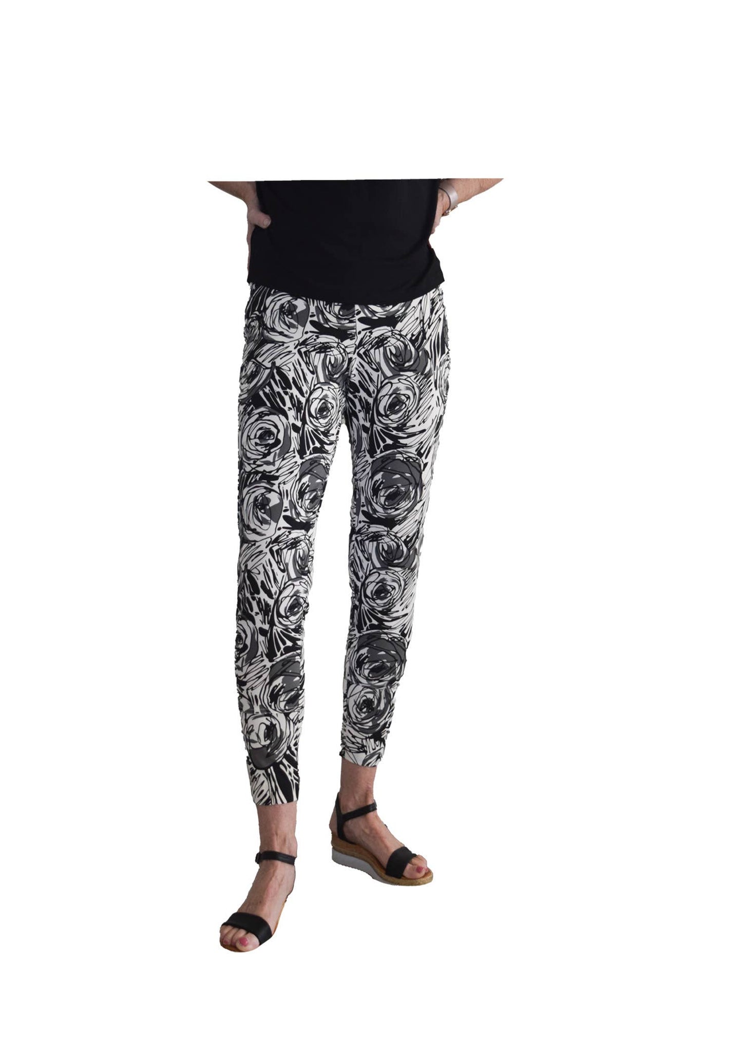 Krazy Larry P907 Feather Weight Pant - Black Rose