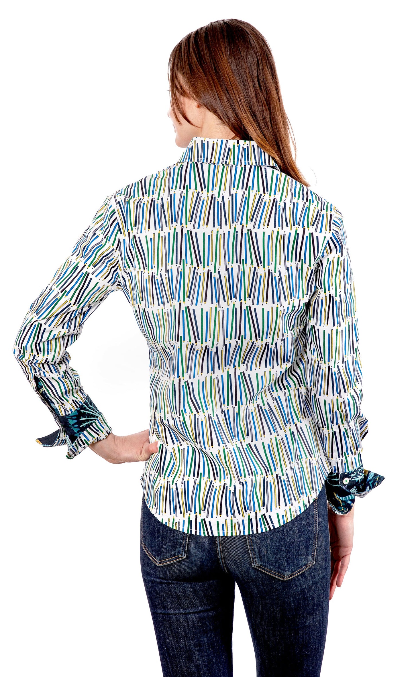 Pencils Print Rome Shirt