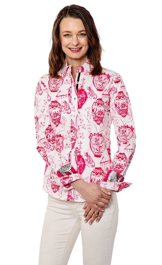 Rome Shirt Pink White Chin