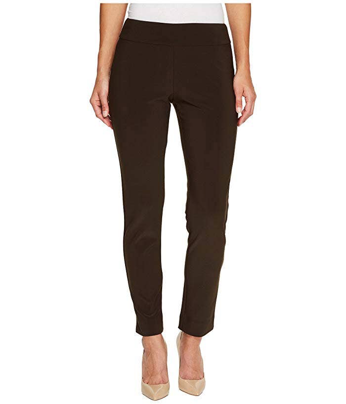 Krazy Larry P21 Microfiber Straight Leg Pant - Brown