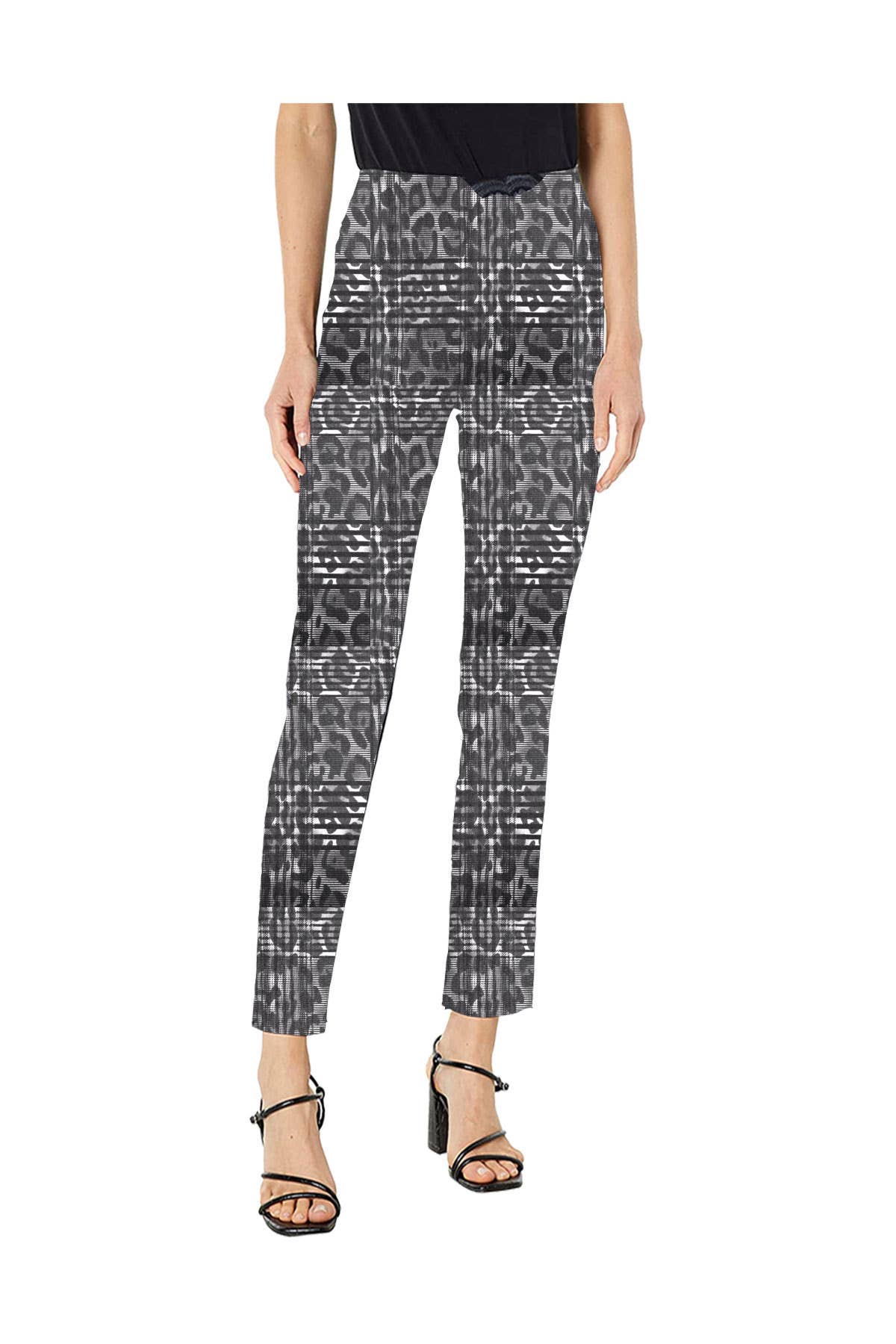 Krazy Larry P507 Pull on Pant - Grey Plaid