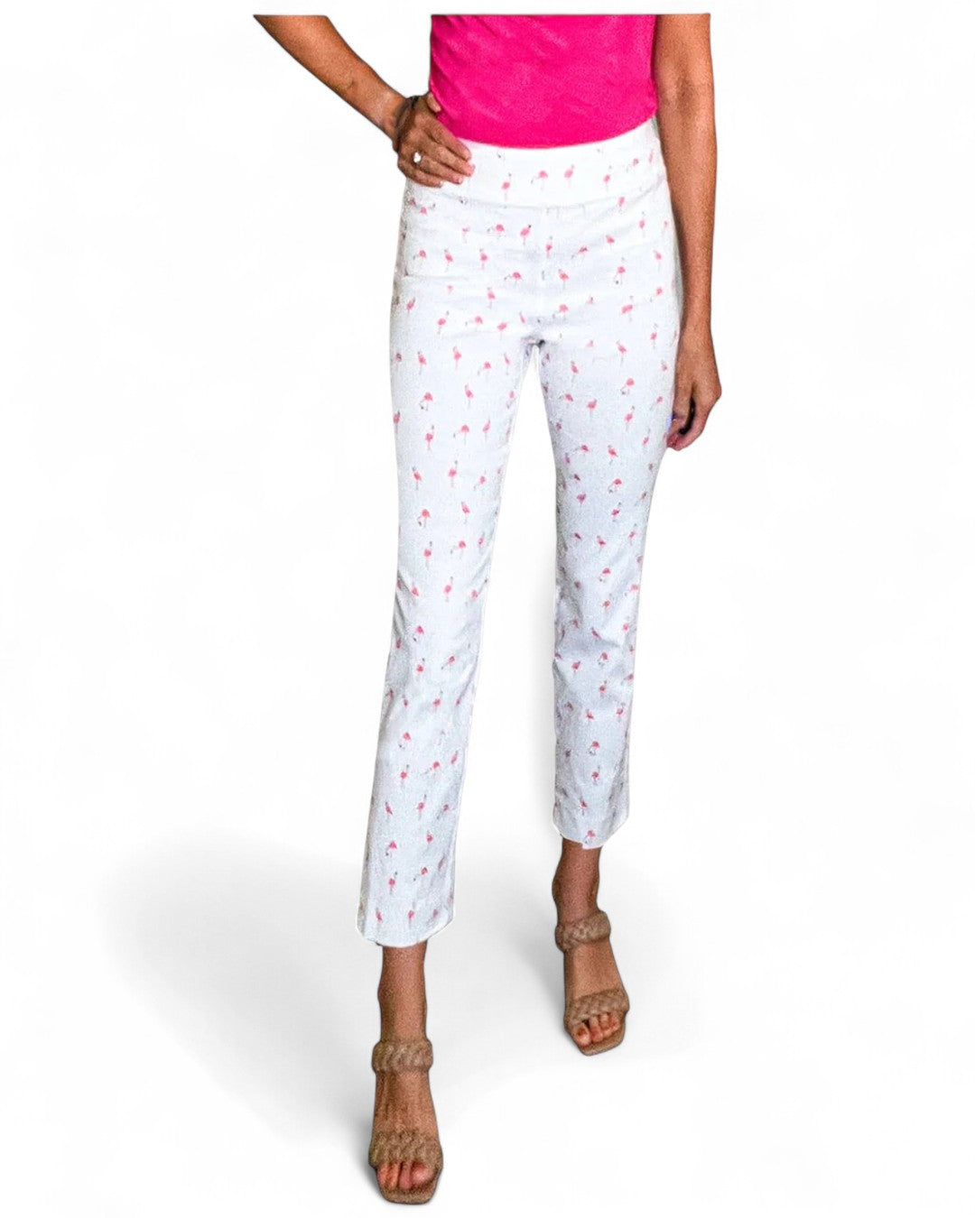Krazy Larry P507 Pull on Pant - White Flamingo WHITE FLAMINGO / 0 / P507