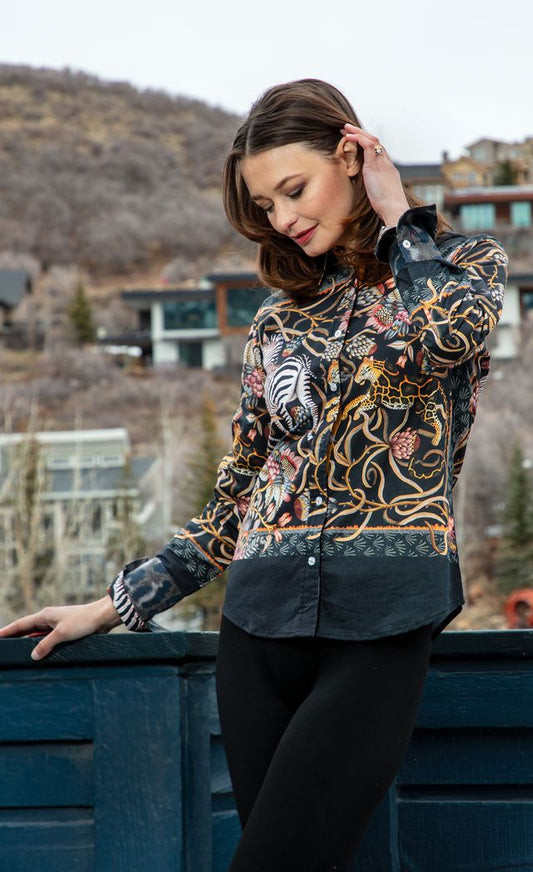 Rome Shirt Zebra Print