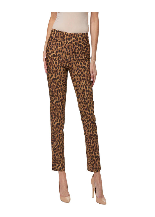 Krazy Larry P507 Pull on Pant - Brown Leopard