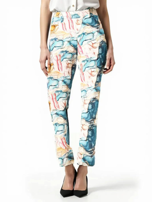 Krazy Larry P507 Pull on Pant - Aqua Splash