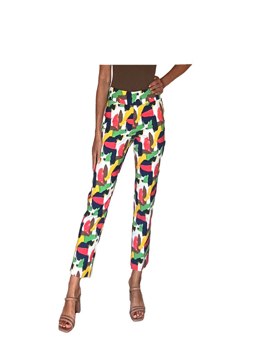 Krazy Larry P507 Pull on Pant - New Abstract