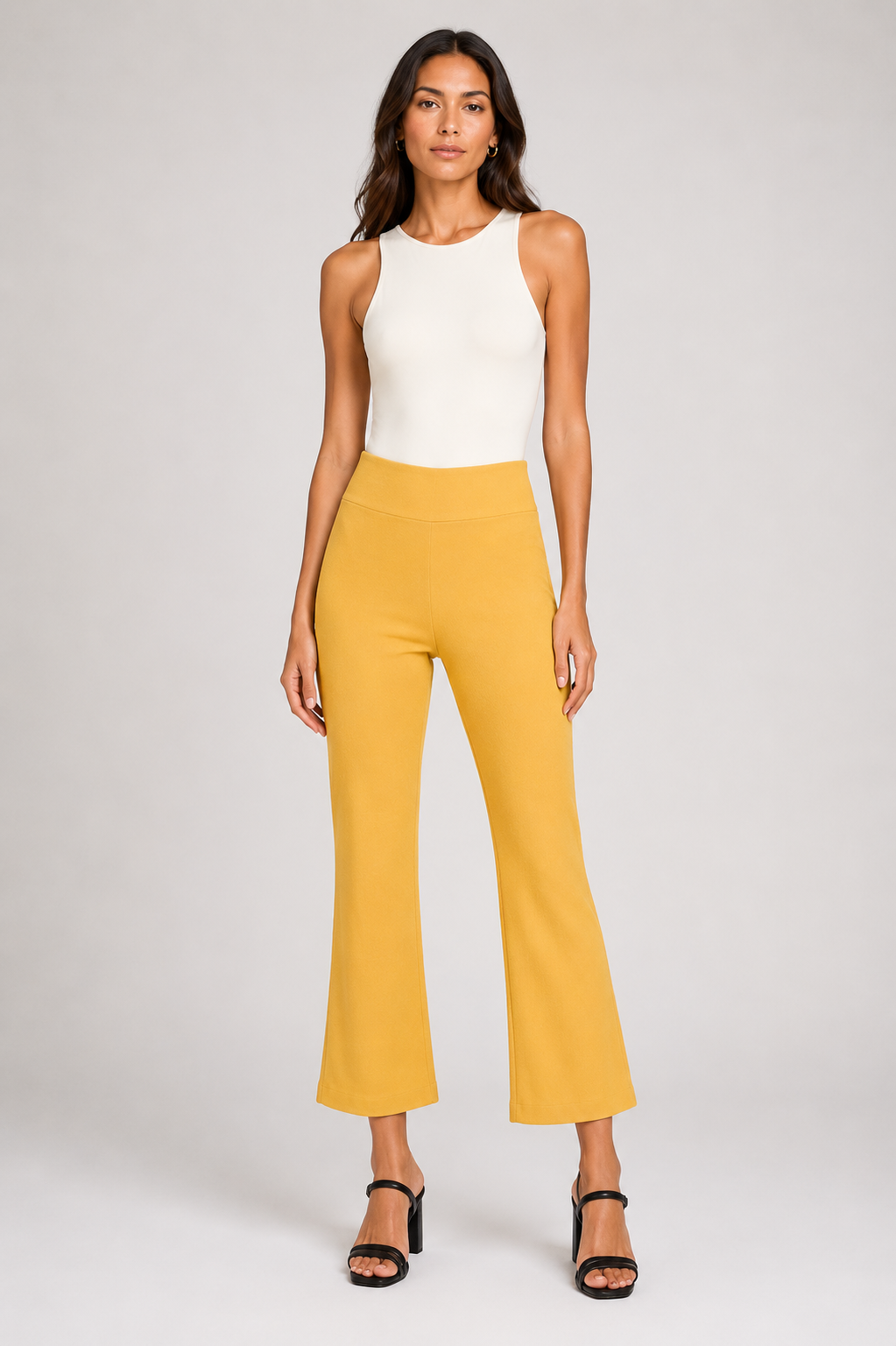 Krazy Larry P600 Pull on Wide Ankle Pant - Gold – Krazy Larry