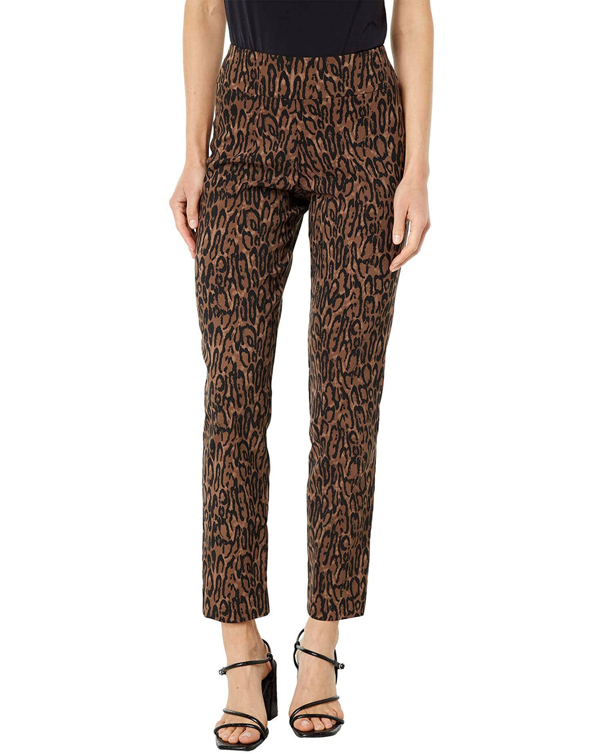 Krazy Larry P507 Ankle Pull on Pant - Brown Tiger