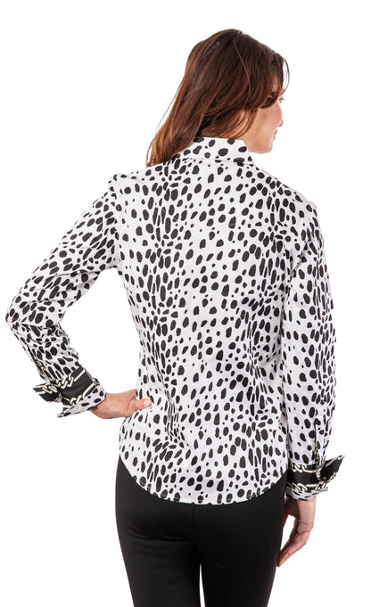 Rome Shirt Black/White Dots
