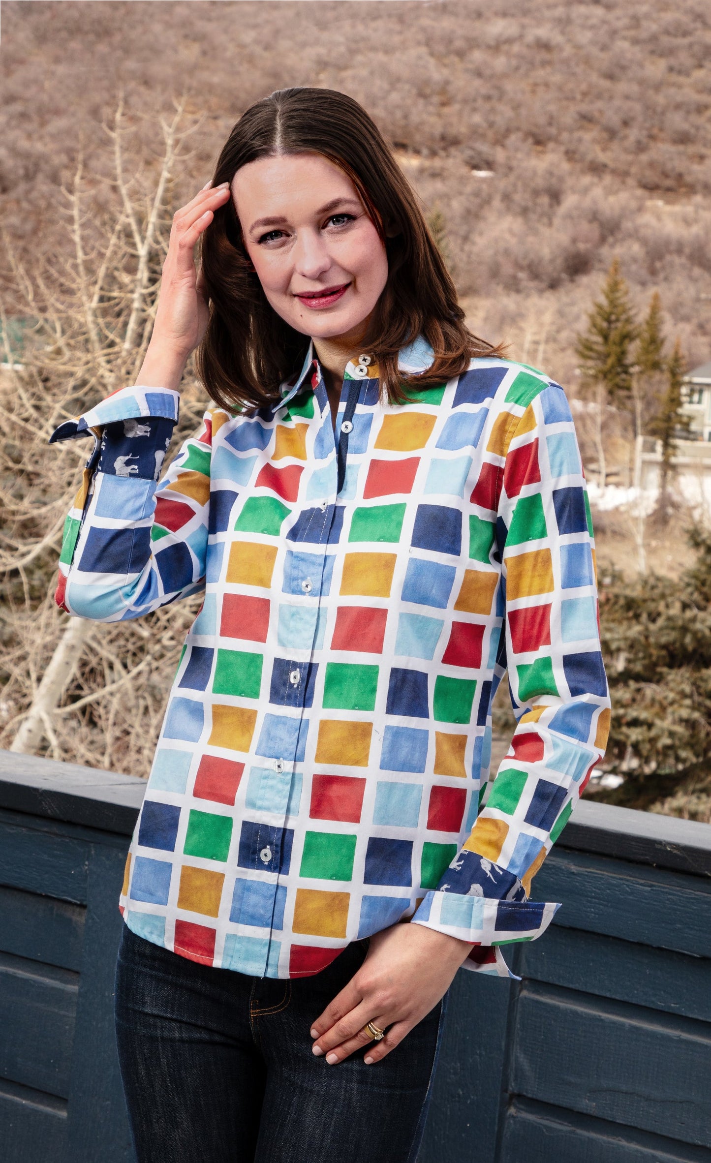 Rome Shirt Multi Colored Boxes