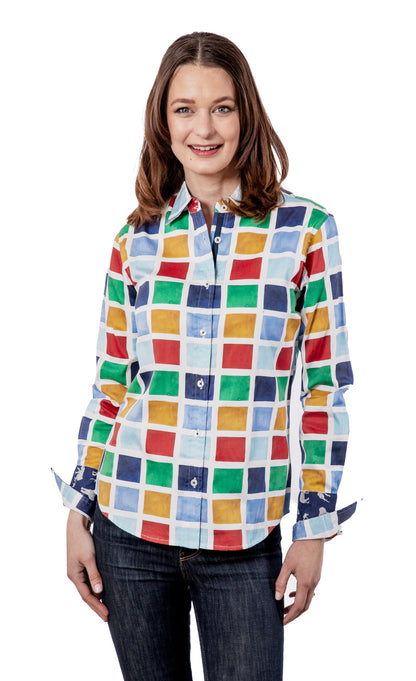 Rome Shirt Multi Colored Boxes