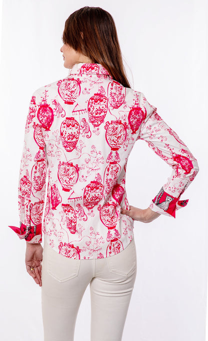 Rome Shirt Pink White Chin