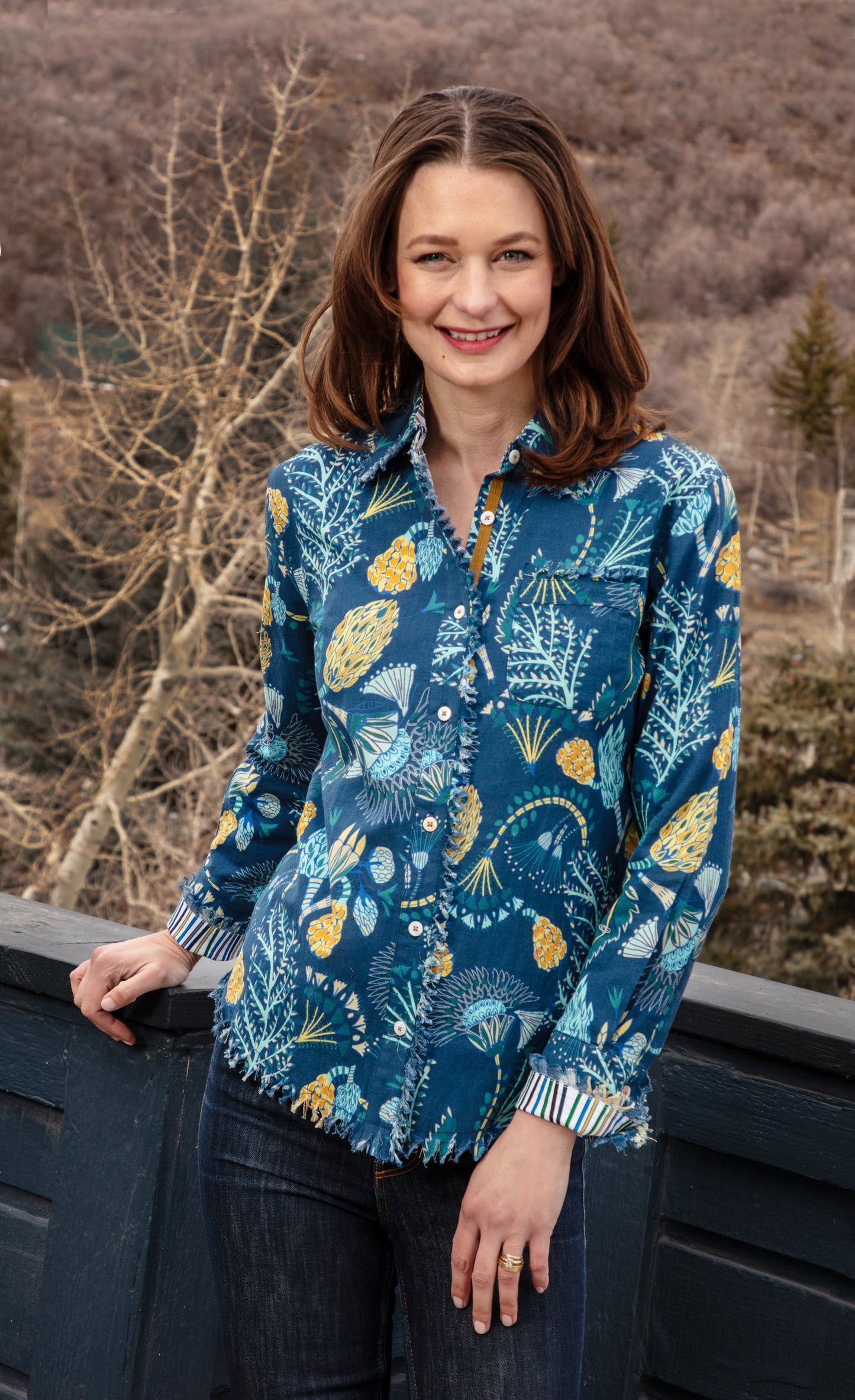 Blue Underwater Print Cape Cod