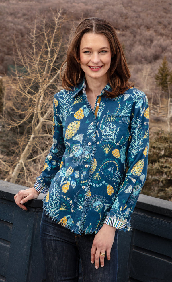 Blue Underwater Print Cape Cod