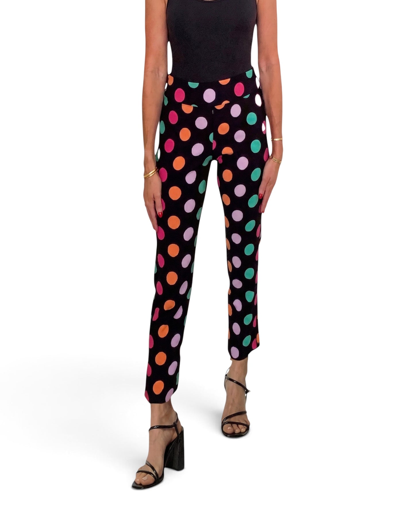 Krazy Larry P507 Pull on Pant - Black Dots