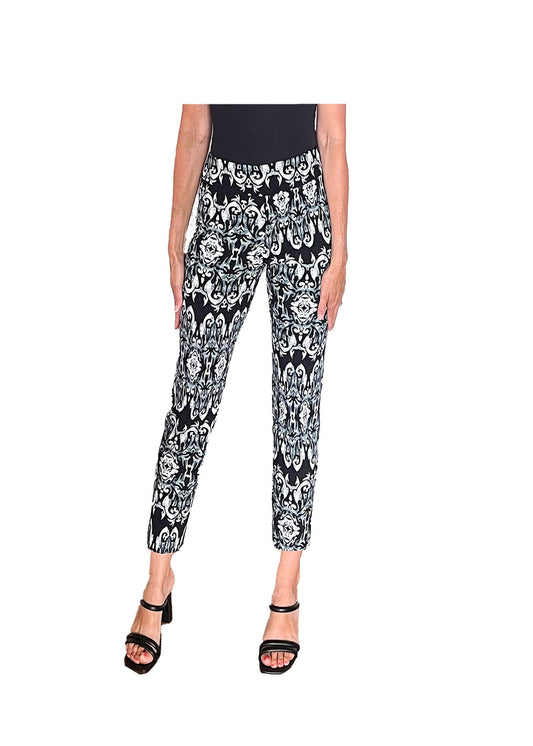 Krazy Larry P507 Pull on Pant - Black Mosaic
