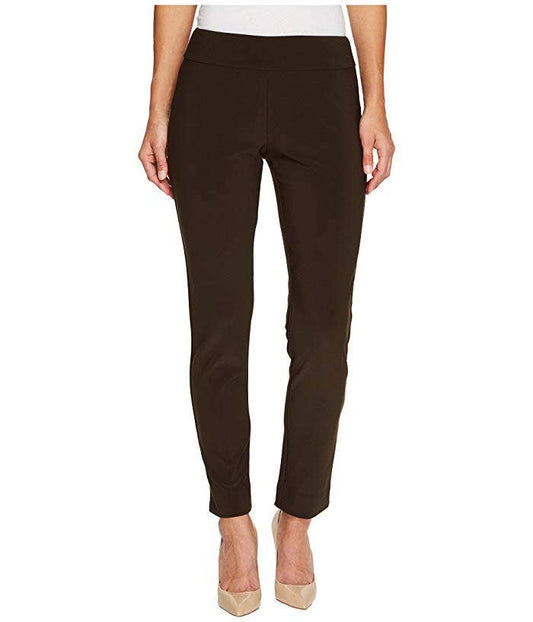 Krazy Larry P21 Microfiber Straight Leg Pant - Brown