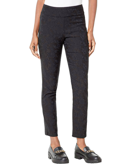 Krazy Larry P507 Pull on Pant - Black Jacquard