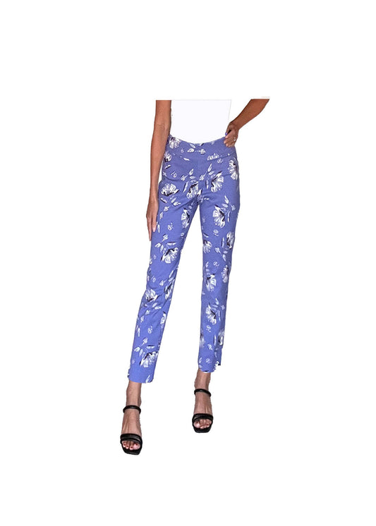 Krazy Larry P507 Pull on Pant - Lilac Flowers