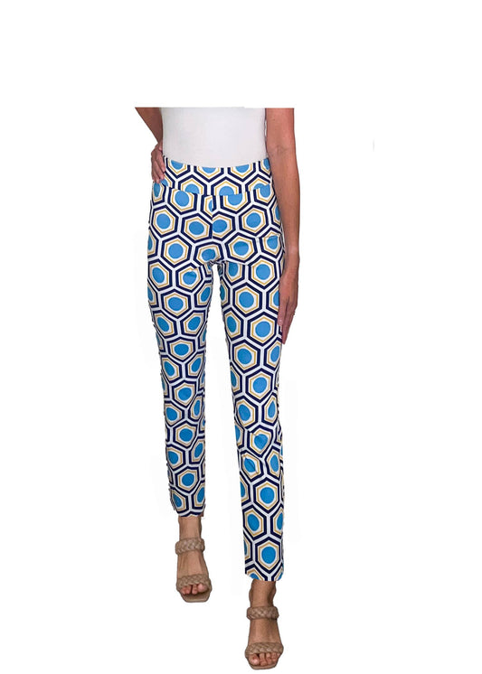 Krazy Larry P507 Pull on Pant - Hexagon