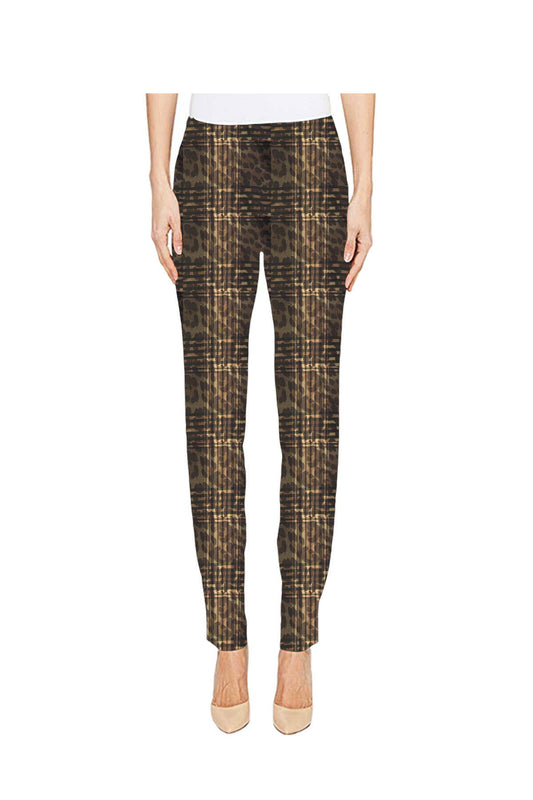 Krazy Larry P507 Pull on Pant - Brown Plaid