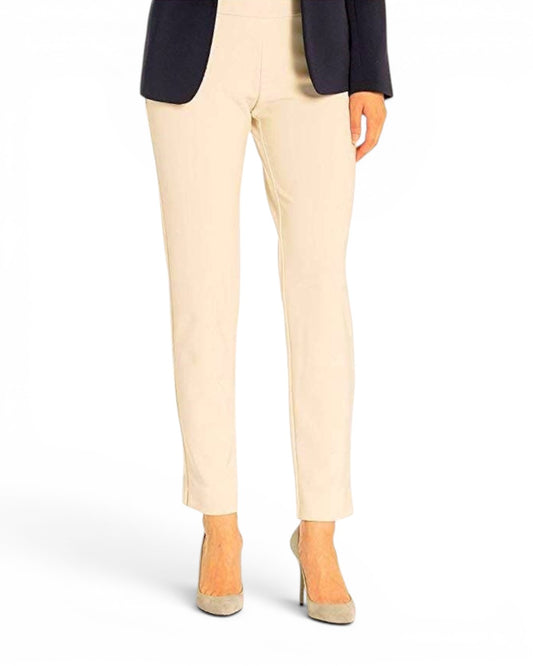 Krazy Larry P21 Microfiber Straight Leg Pant - Cream
