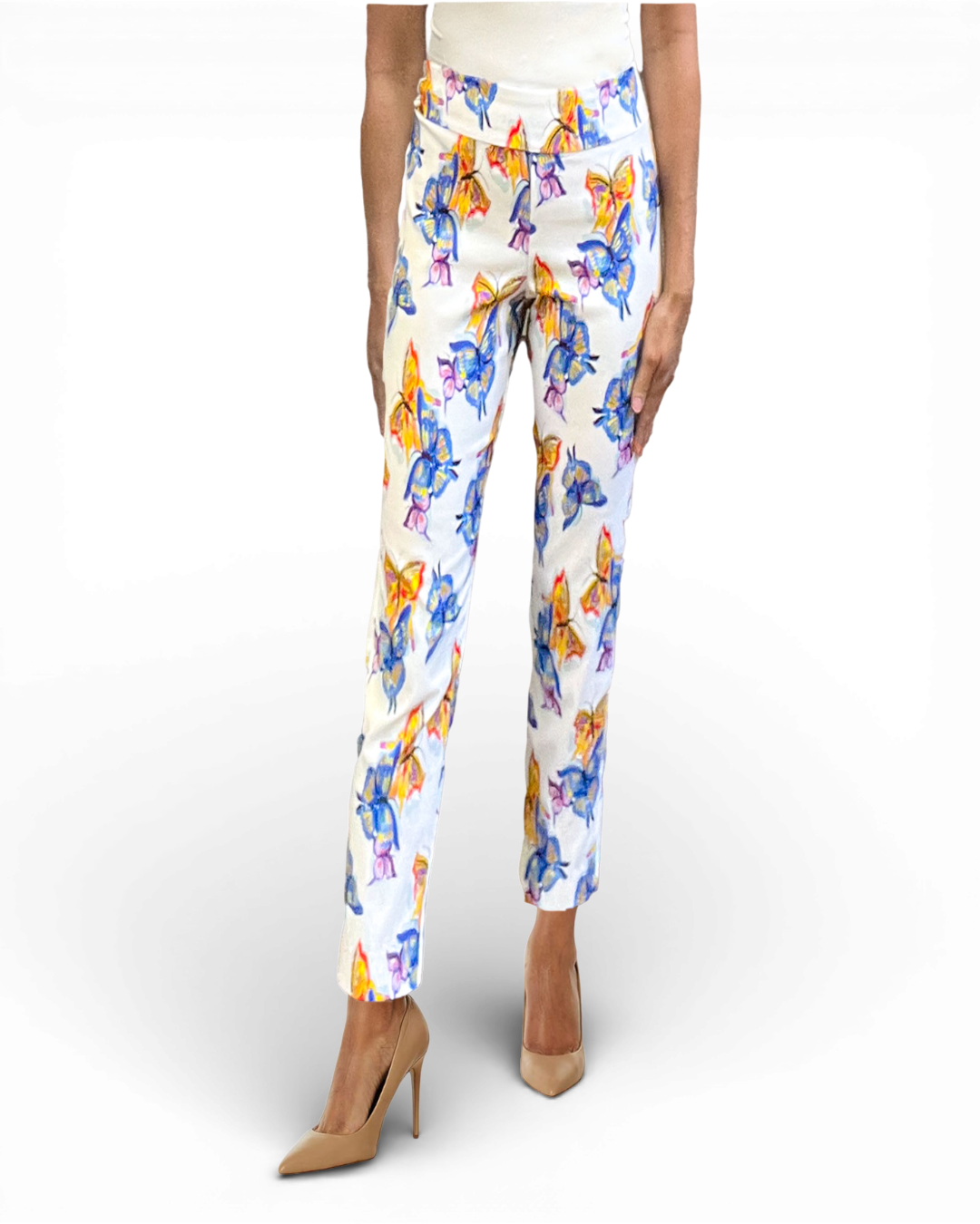 Krazy Larry P507 Pull on Pant - 2 Butterflies