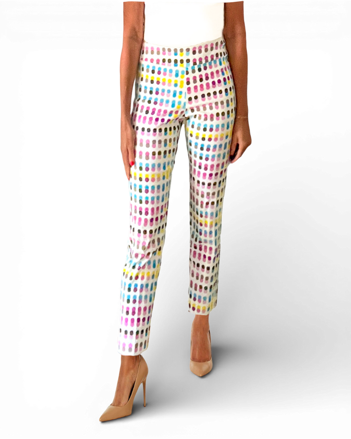 Krazy Larry P507 Pull on Pant - Taupe Swirls main image 1