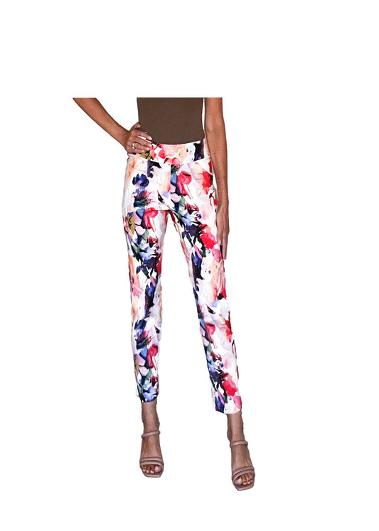 Krazy Larry P507 Pull on Pant - Pink Splash