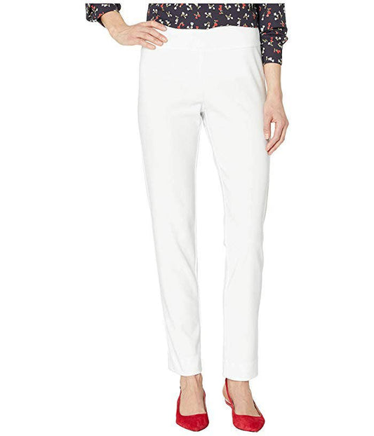 Krazy Larry P21 Microfiber Straight Leg Pant - White