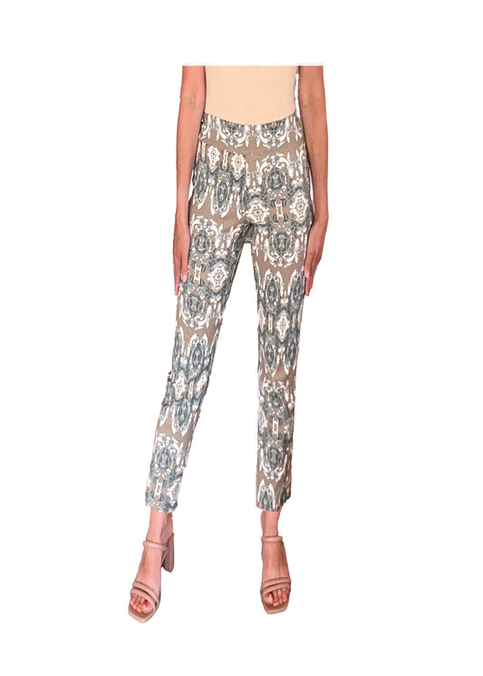 Krazy Larry P507 Pull on Pant - Taupe Mosaic