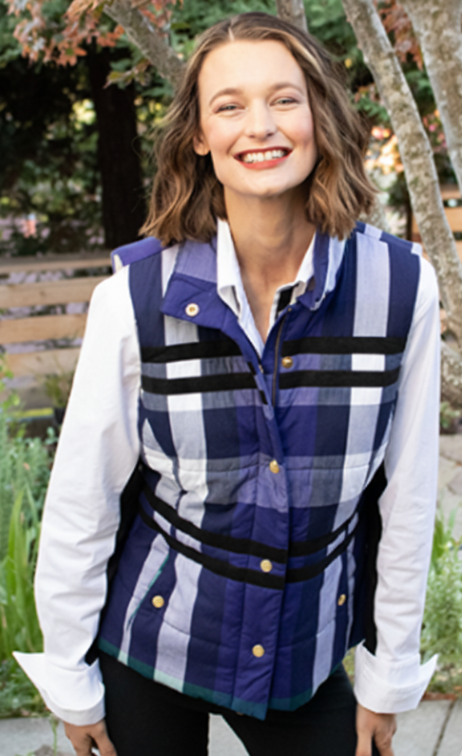 Rosey Vest Deep Purple