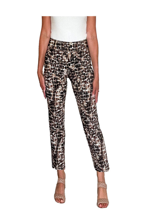 Krazy Larry P507 Pull on Pant - Brown Reptile