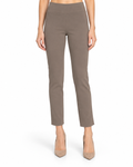 Krazy Larry P27 Microfiber Crop Pant - Taupe — front studio view