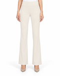 Krazy Larry P25 Microfiber Flare Pant - Ivory — front studio view