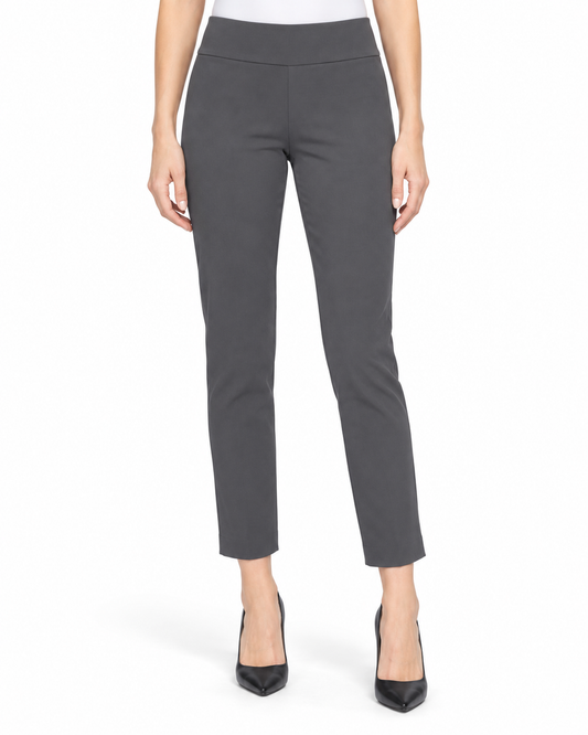 Krazy Larry P27 Microfiber Crop Pant - Grey — front studio view