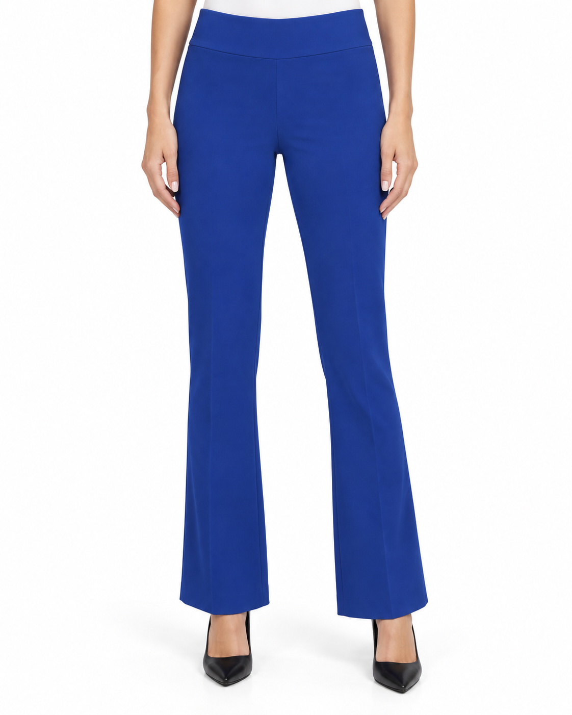 Krazy Larry P25 Microfiber Flare Pant - Cobalt Blue — front studio view