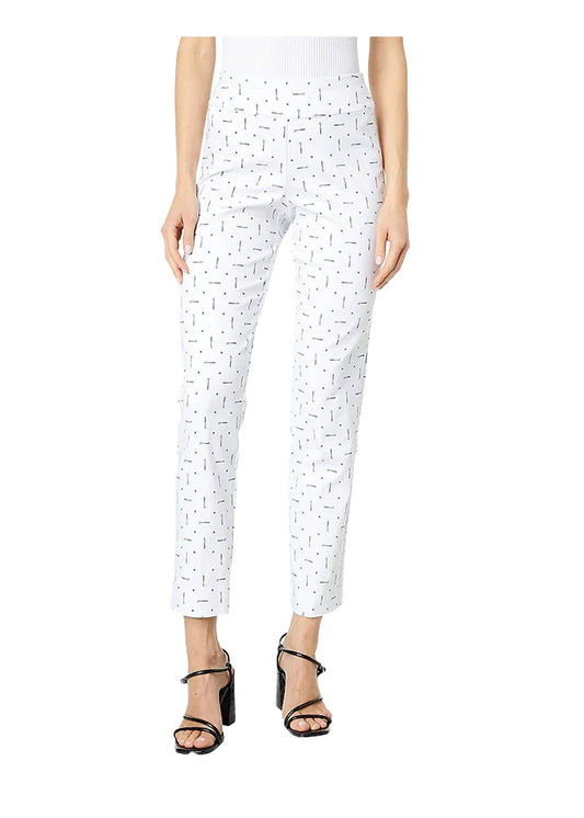 Krazy Larry P507 Pull on Pant - White Golf