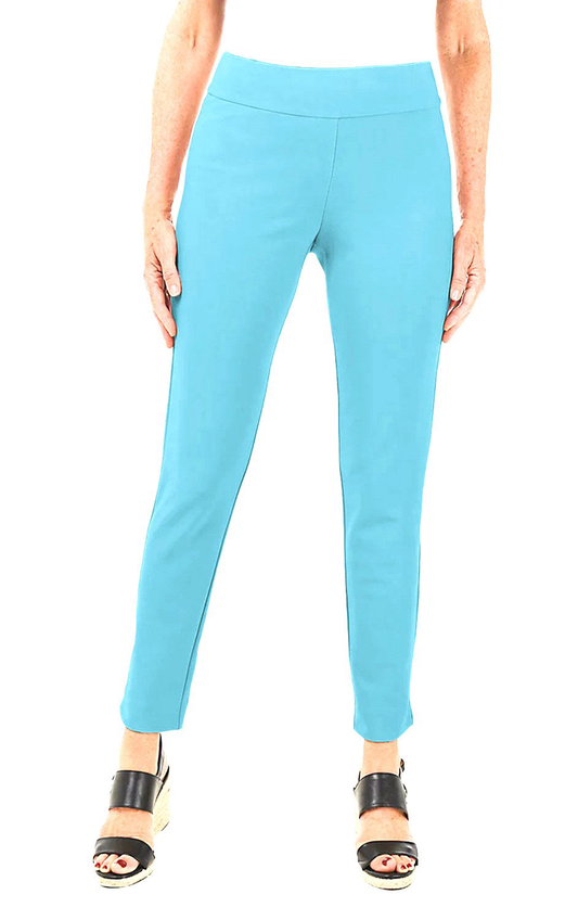 Krazy Larry P21 Microfiber Straight Leg Pant - Aqua