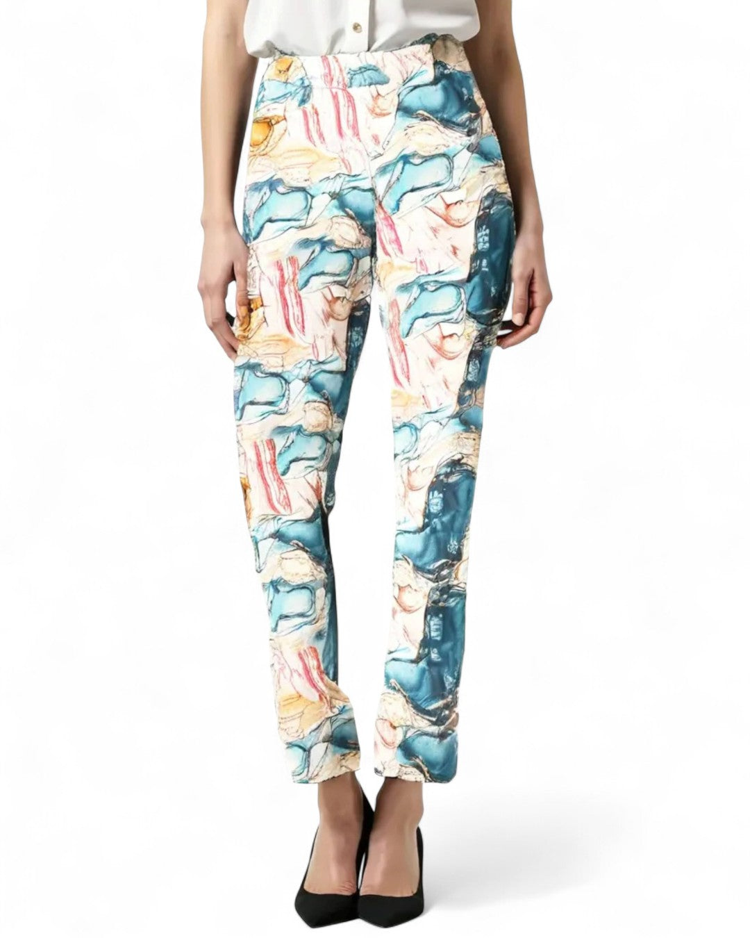 Krazy Larry P507 Pull on Pant - Aqua Splash AQUA SPLASH / 0 / P507