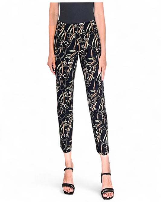 Krazy Larry P507 Pull on Pant - Black Belts BLACK BELTS / 0 / P507