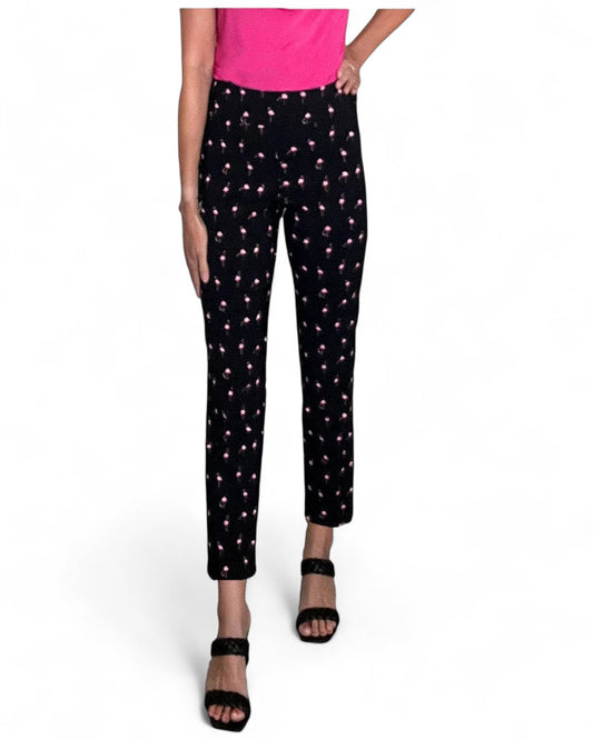 Krazy Larry P507 Pull on Pant - Black Flamingo BLACK FLAMINGO / 0 / P507