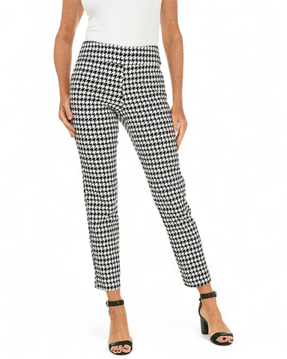 Krazy Larry P507 Pull on Pant - Black Mini Hounds tooth BLACK MINI HOUNDS TOOTH / 0 / P507