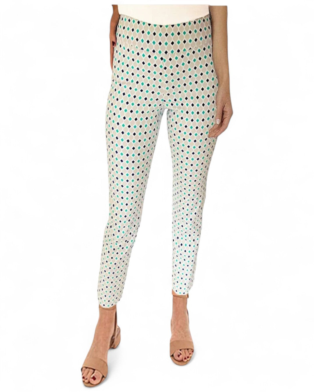 Krazy Larry P507 Pull on Pant - Blue Sea Diamonds BLUE SEA DIAMONDS / 0 / P507