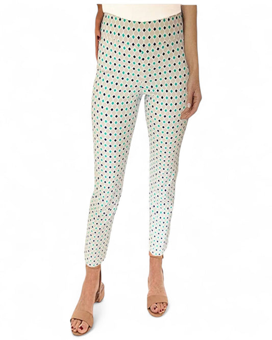 Krazy Larry P507 Pull on Pant - Blue Sea Diamonds BLUE SEA DIAMONDS / 0 / P507