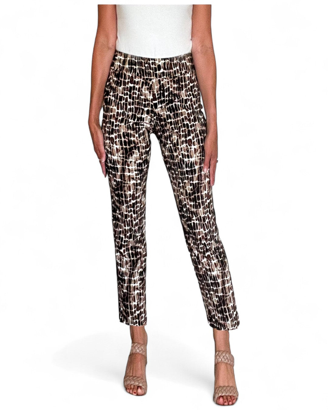 Krazy Larry P507 Pull on Pant - Brown Reptile BROWN REPTILE / 0 / P507