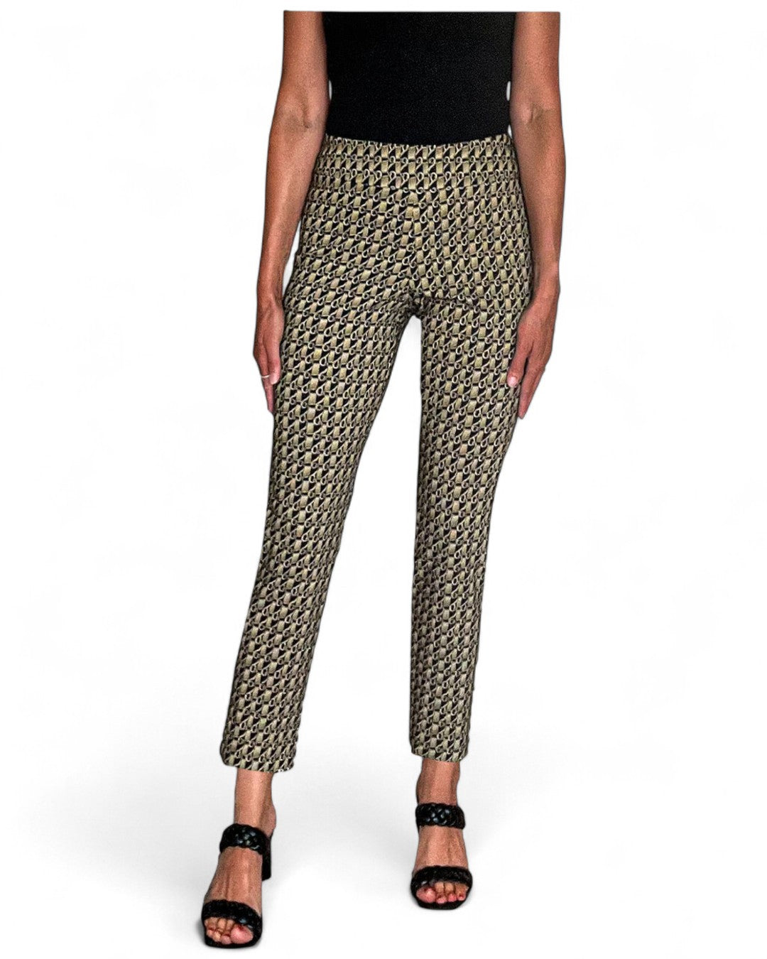 Krazy Larry P507 Pull on Pant - Gold Chain GOLD CHAIN / 0 / P507