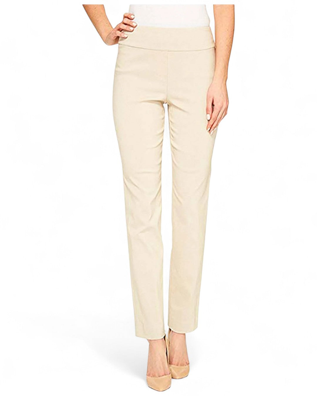 Krazy Larry P507 Pull on Pant - Ivory IVORY / 0 / P507
