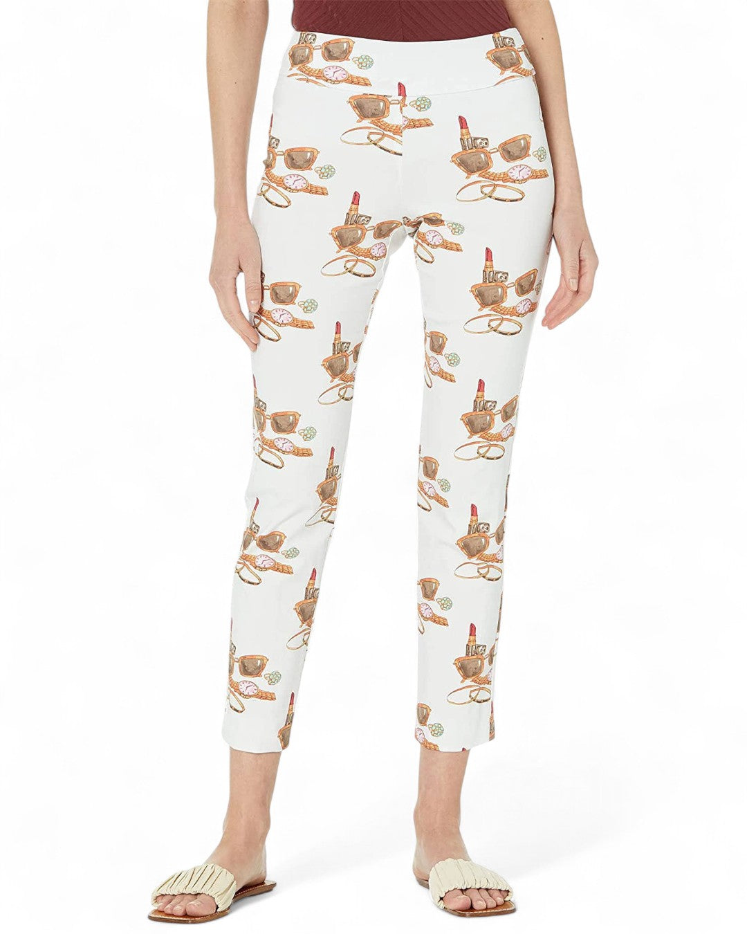 Krazy Larry P507 Pull on Pant - Lipstick LIPSTICK / 0 / P507