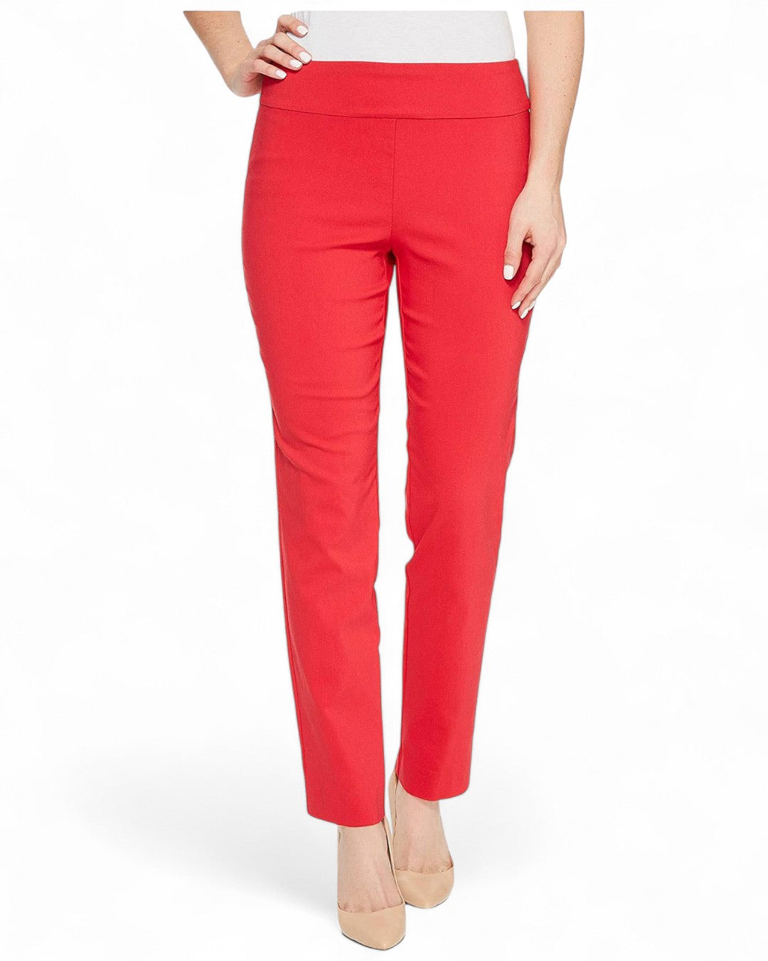Krazy Larry P507 Pull on Pant - Red RED / 0 / P507